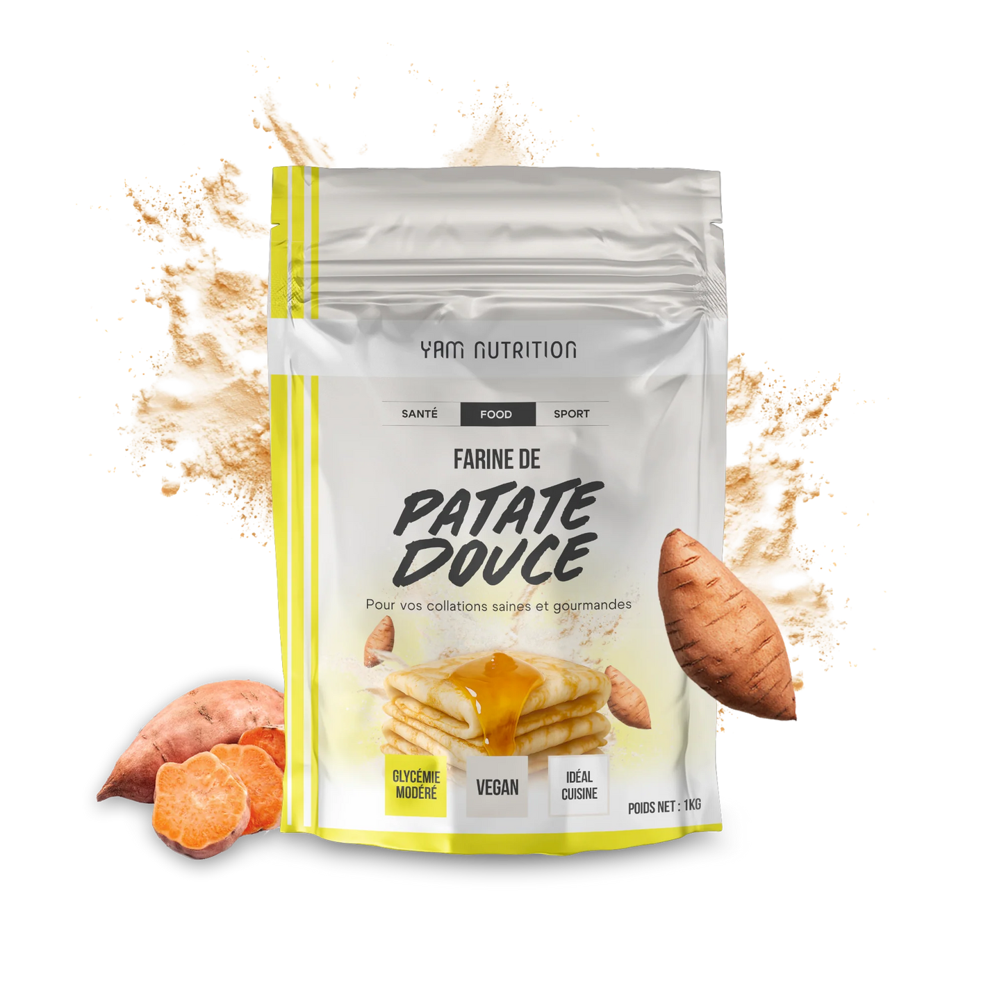 Farine de patate douce 1kg (sachet)